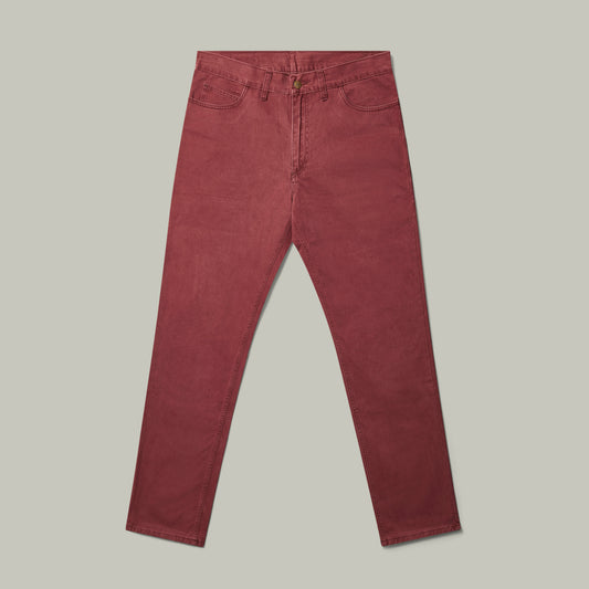 Harrow Brushed Cotton Jeans [BERRY]