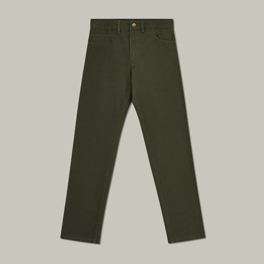 Harrow Brushed Cotton Jeans [FERN GREEN]