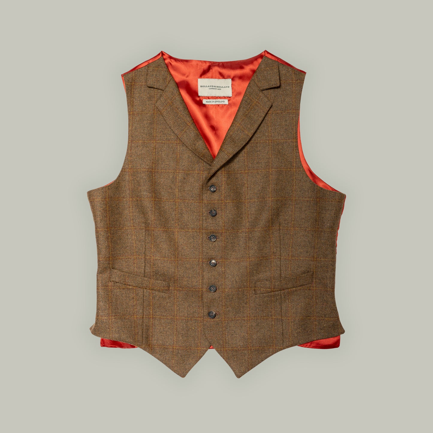 Harrow Tweed Lapel Vest [HAWTHORN]