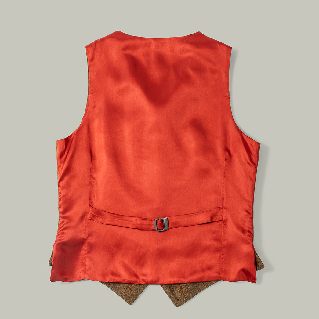 Harrow Tweed Lapel Vest [HAWTHORN]