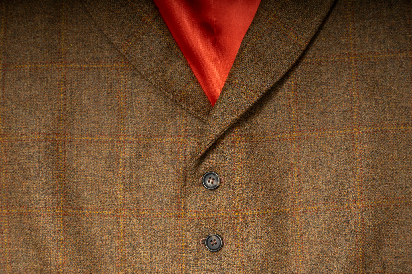 Harrow Tweed Lapel Vest [HAWTHORN]