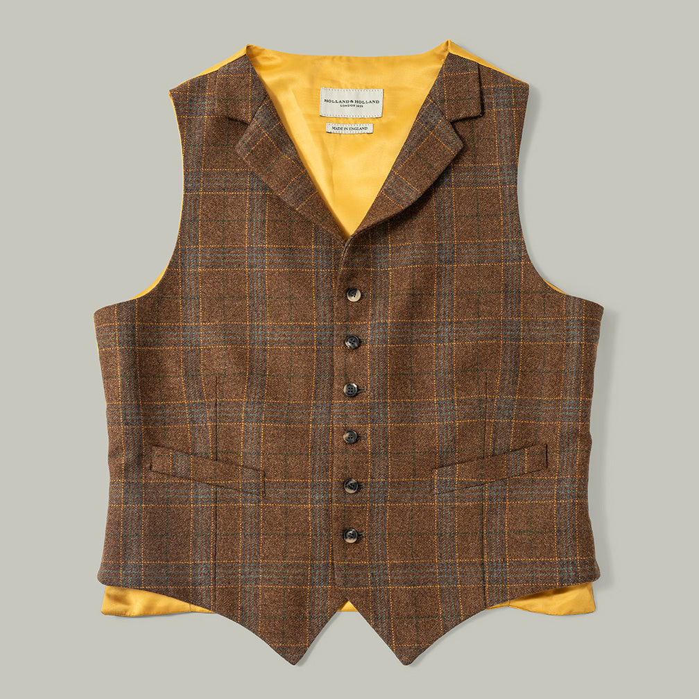 Harrow Tweed Lapel Vest [HOUSE TWEED]