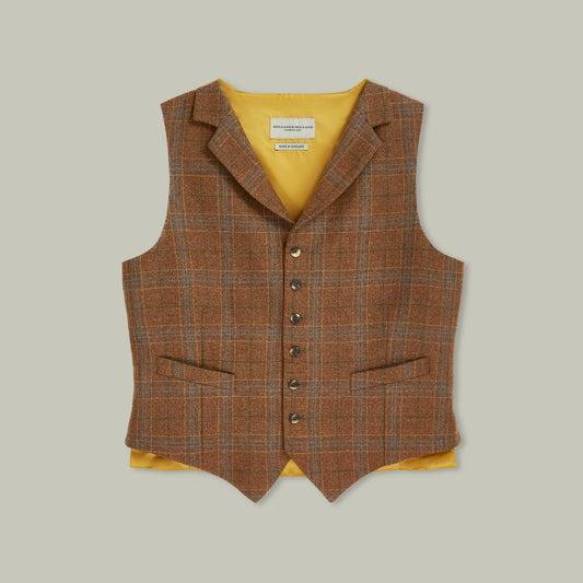 Harrow Tweed Lapel Vest [HOUSE TWEED]