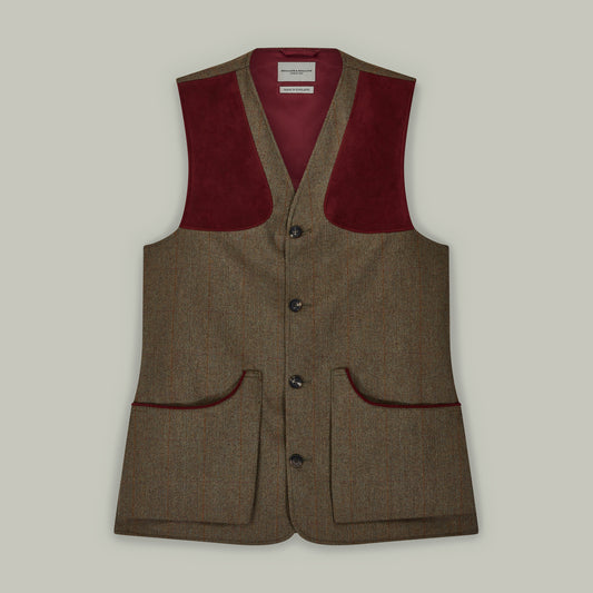 Northwood Tweed Shooting Vest [HORNBEAM]