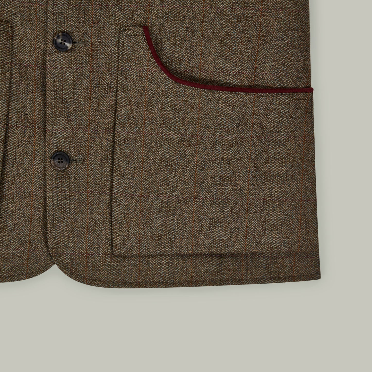Northwood Tweed Shooting Vest [HORNBEAM]