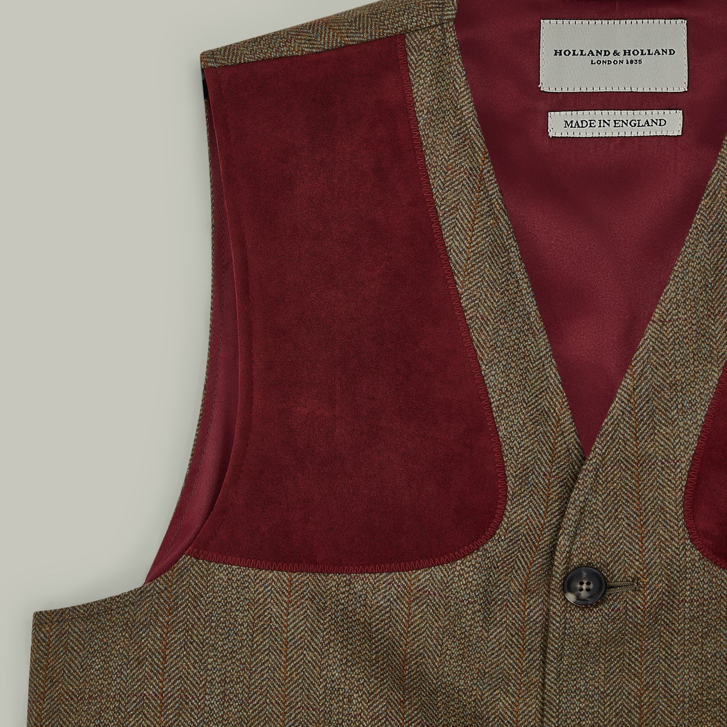Northwood Tweed Shooting Vest [HORNBEAM]