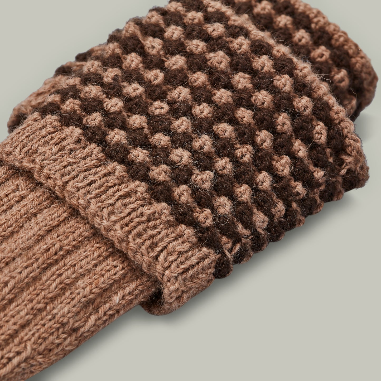 Harrow Alpaca hand knit sock/garter set [HAZEL]