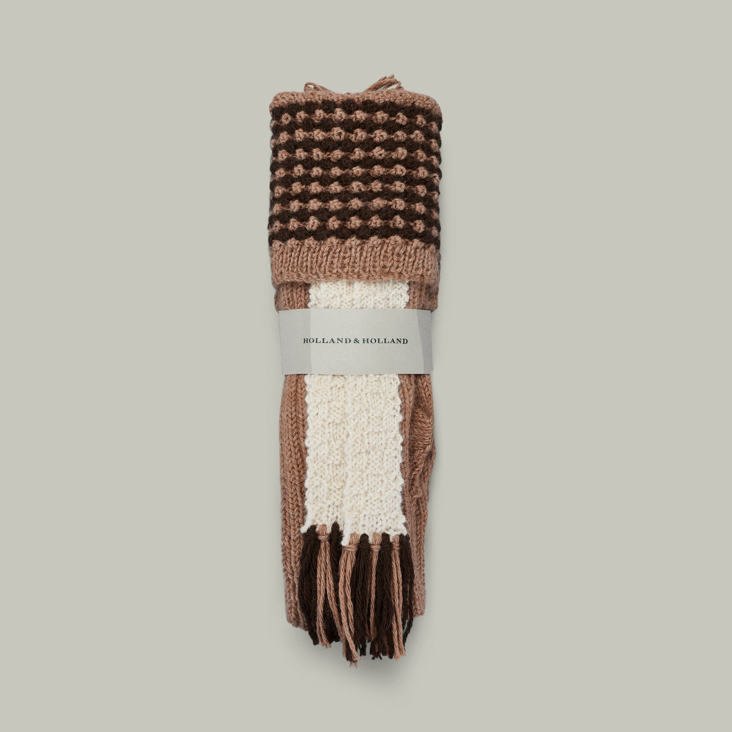 Harrow Alpaca hand knit sock/garter set [HAZEL]