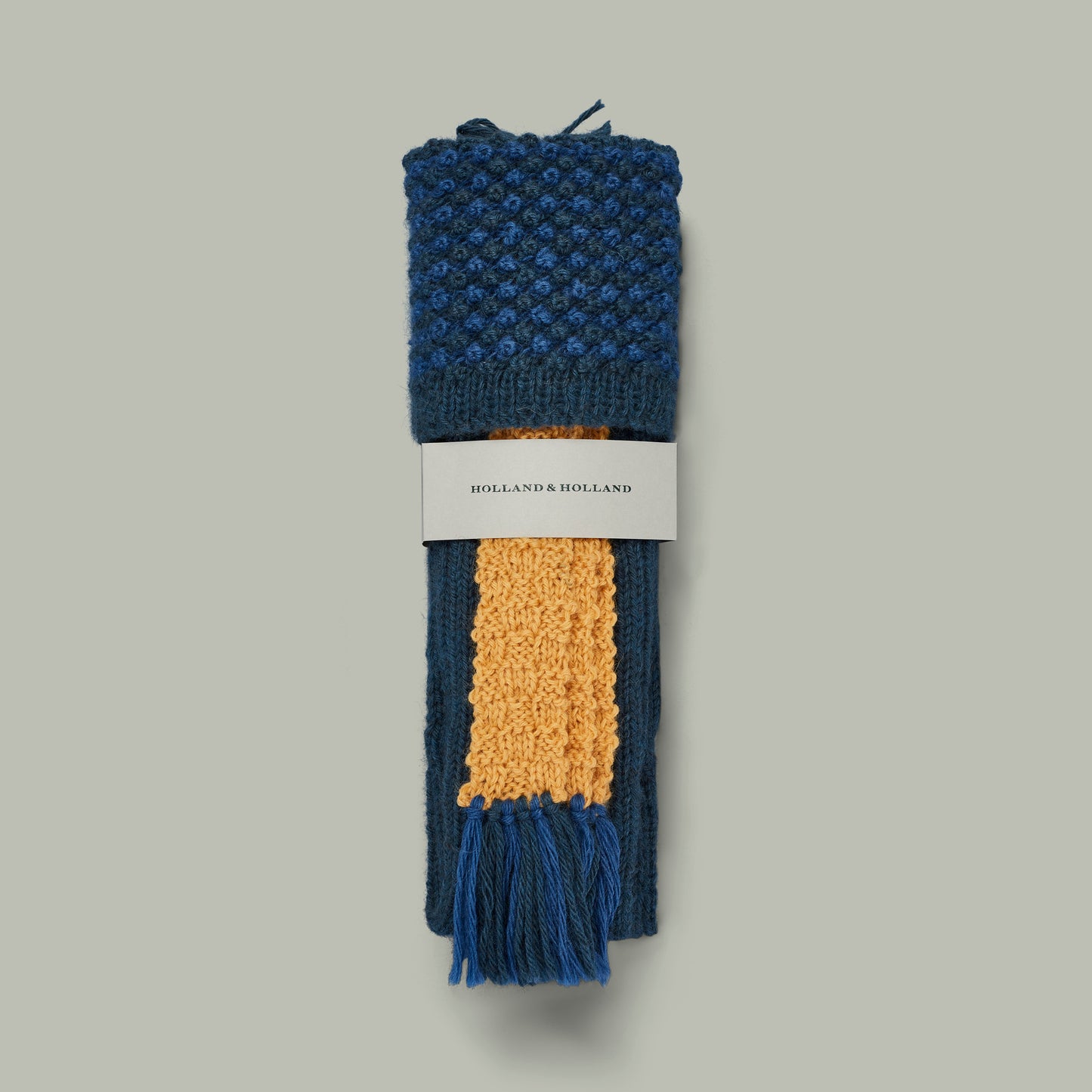 Harrow Alpaca hand knit sock/garter set [HONEYSUCKLE]
