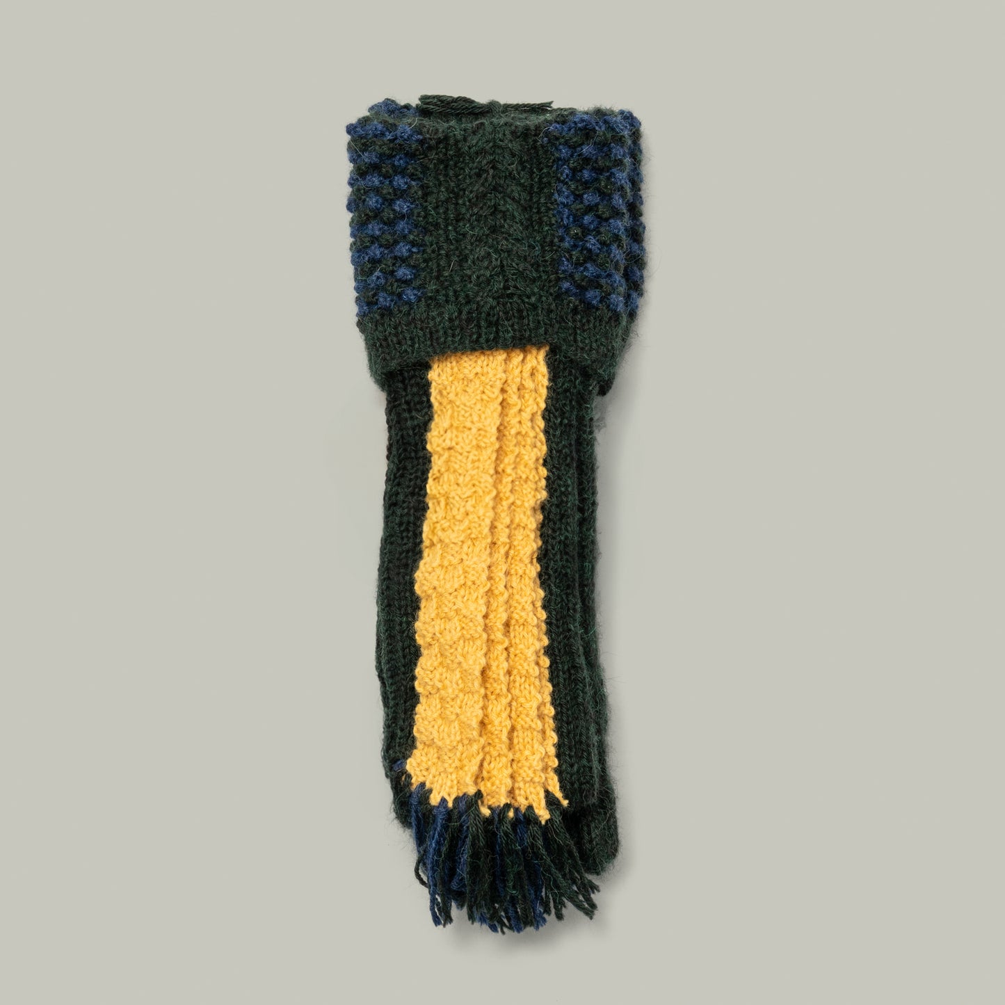 Harrow baby Alpaca hand Knit sock/garter set [HOUSE TWEED]