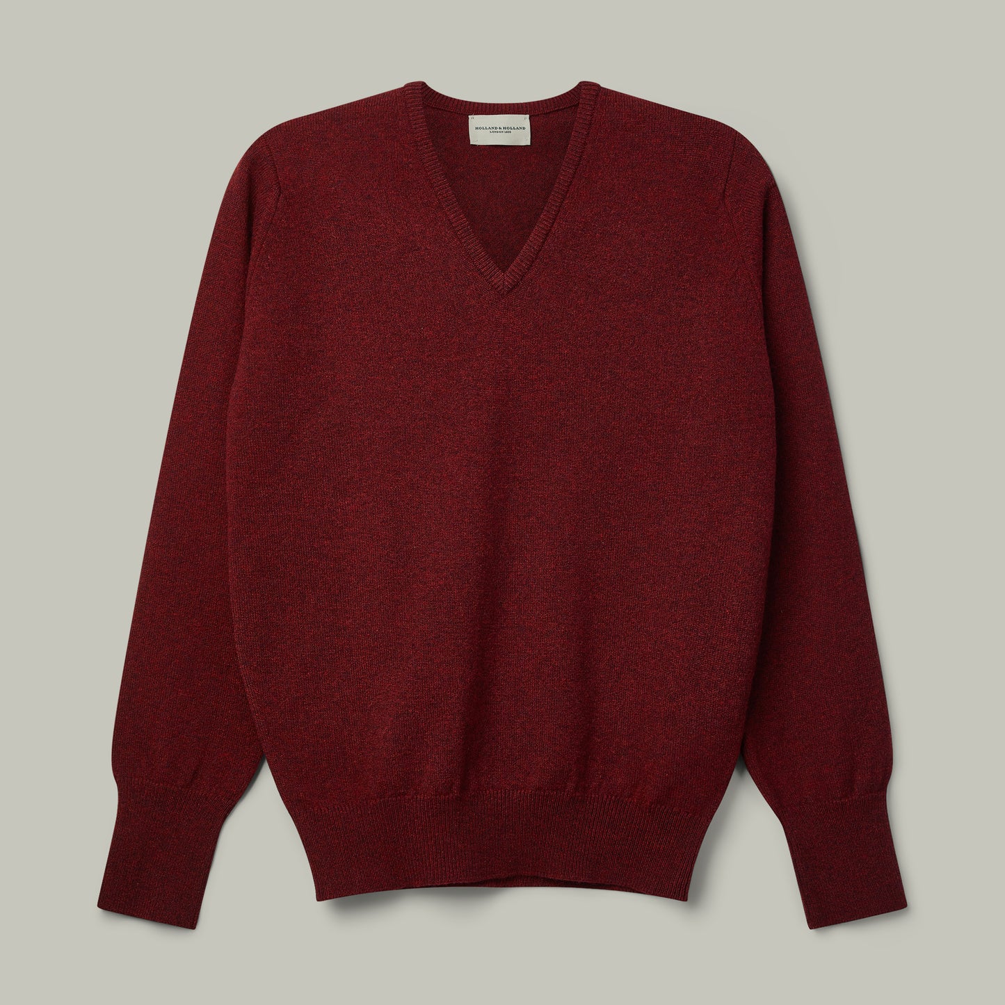 Northwood Wool V-Neck Sweater [RED VELVET]
