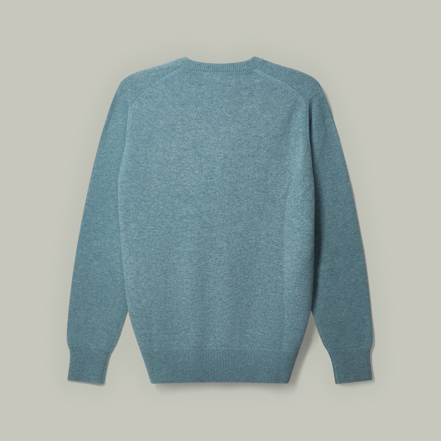 Harrow Cashmere V-Neck Sweater [BLUE LOVAT]