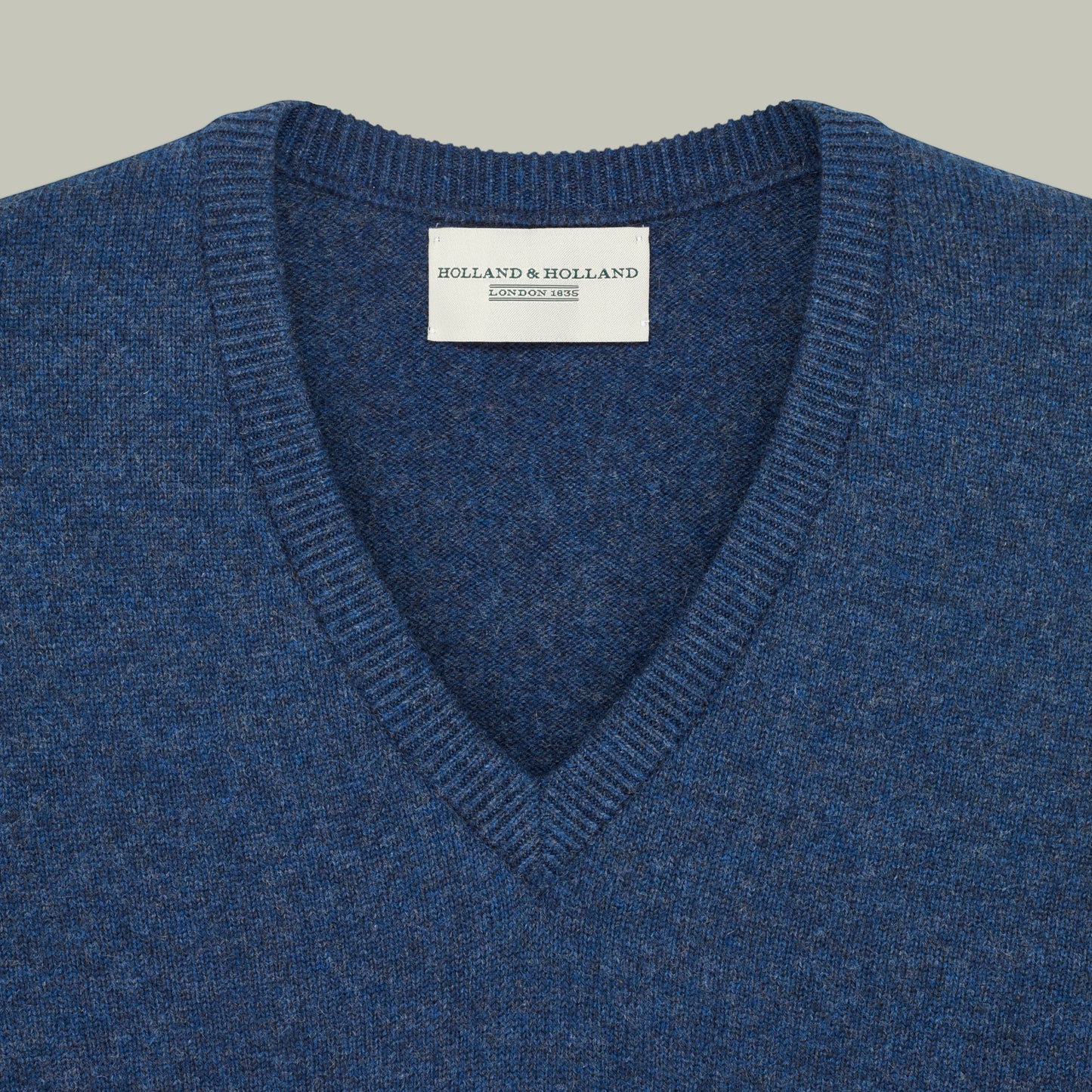 Harrow Cashmere V-Neck Sweater [COBALT]