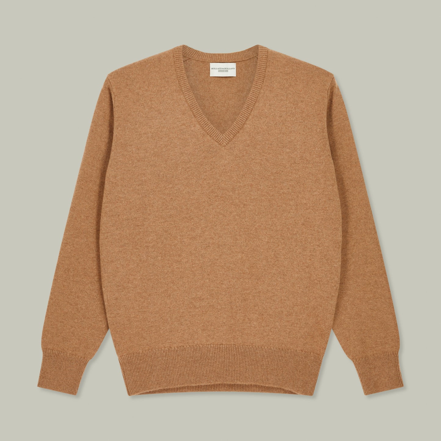 Harrow Cashmere V-Neck Sweater [FAWN]