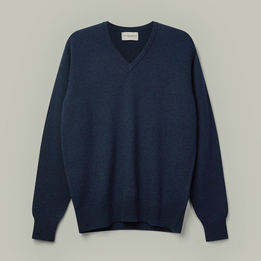 Harrow Cashmere V-Neck Sweater [LAMPWICK]
