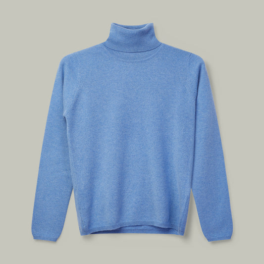 Harrow Ladies Cashmere Roll Neck Sweater [SUEZ]