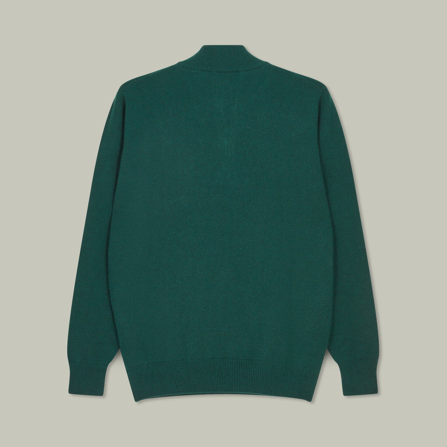 Harrow Quarter Zip Wool Sweater [H&H GREEN]