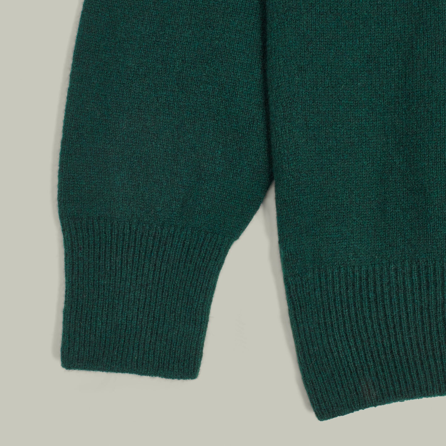 Harrow Quarter Zip Wool Sweater [H&H GREEN]