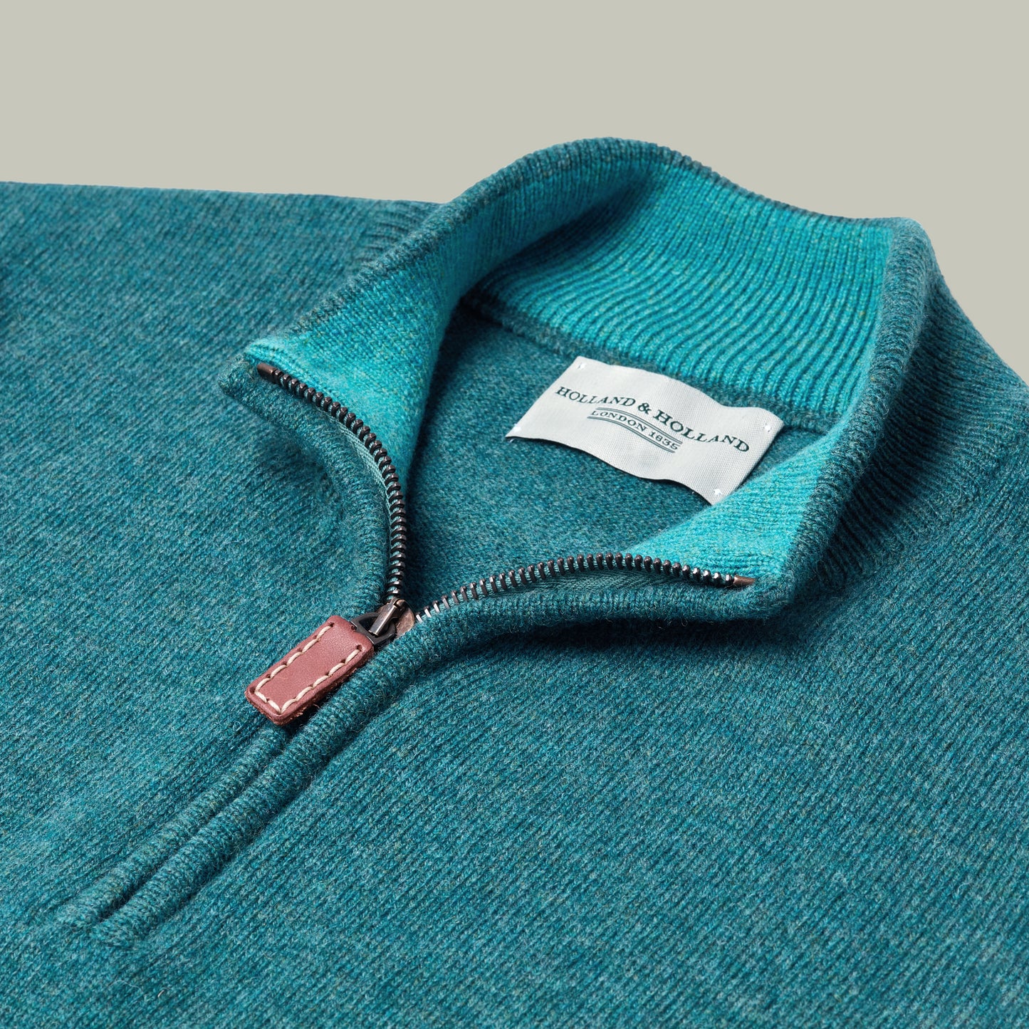 Harrow Quarter Zip Wool Sweater [OXFORD BLUE]