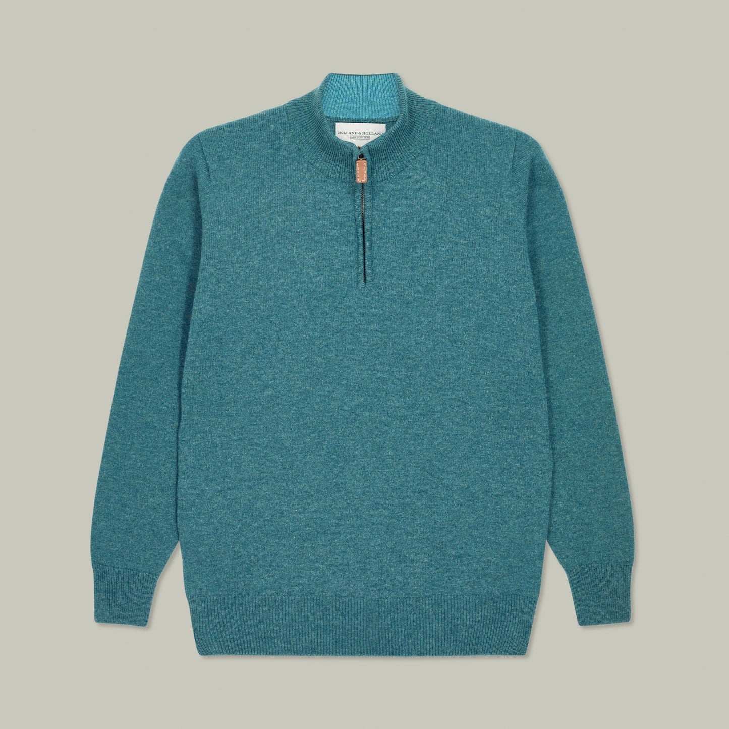 Harrow Quarter Zip Wool Sweater [OXFORD BLUE]