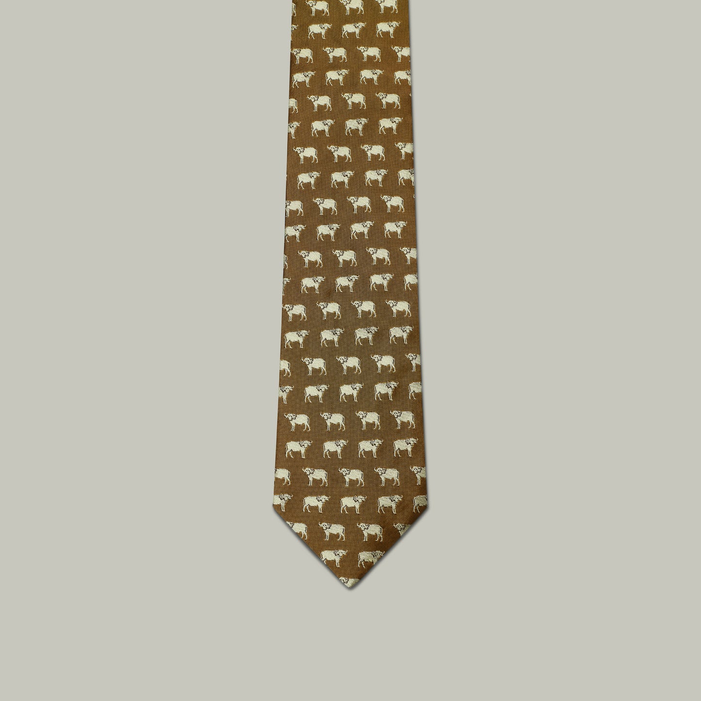 Harrow Silk Woven Tie - Buffalo [GOLD]