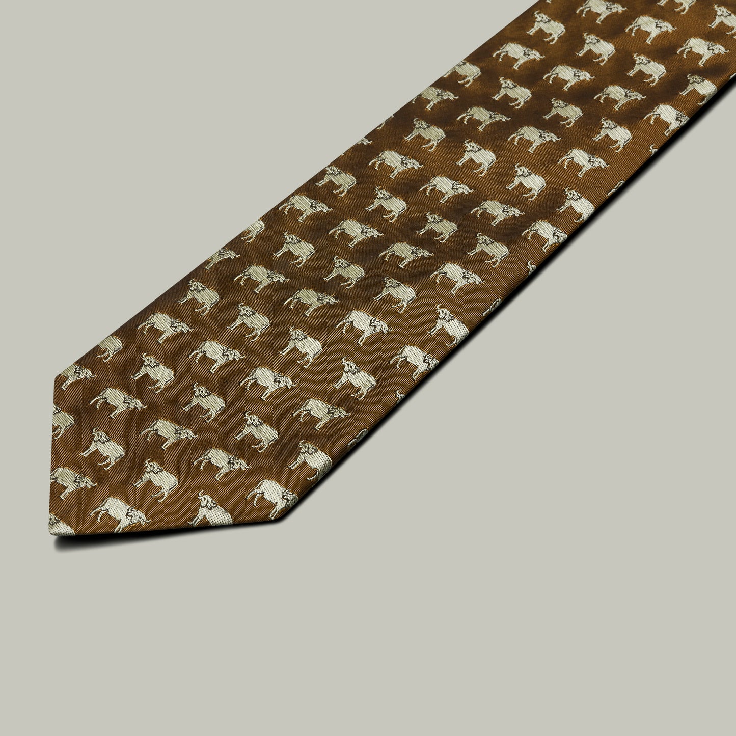 Harrow Silk Woven Tie - Buffalo [GOLD]