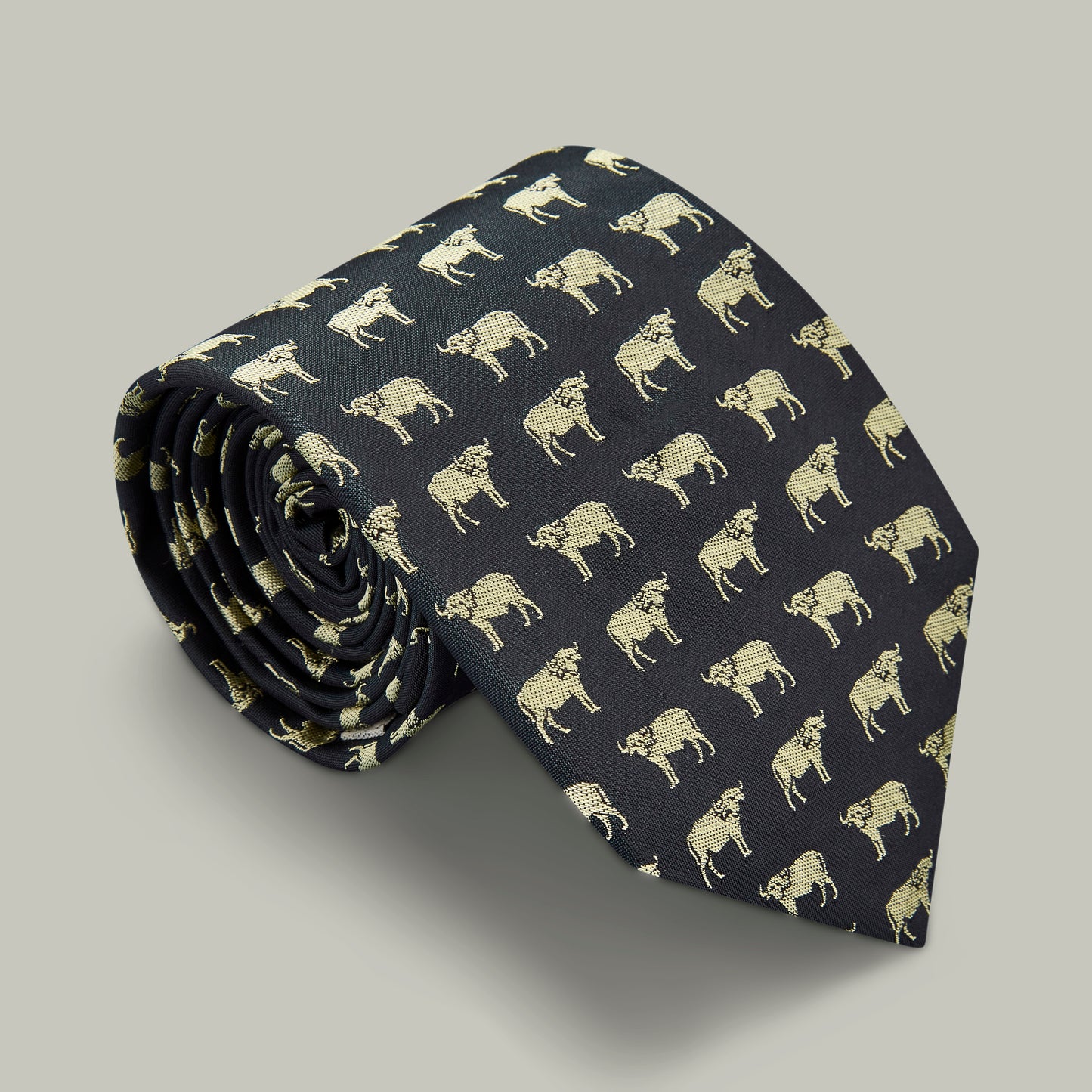 Harrow Silk Woven Tie - Buffalo [INDIGO]