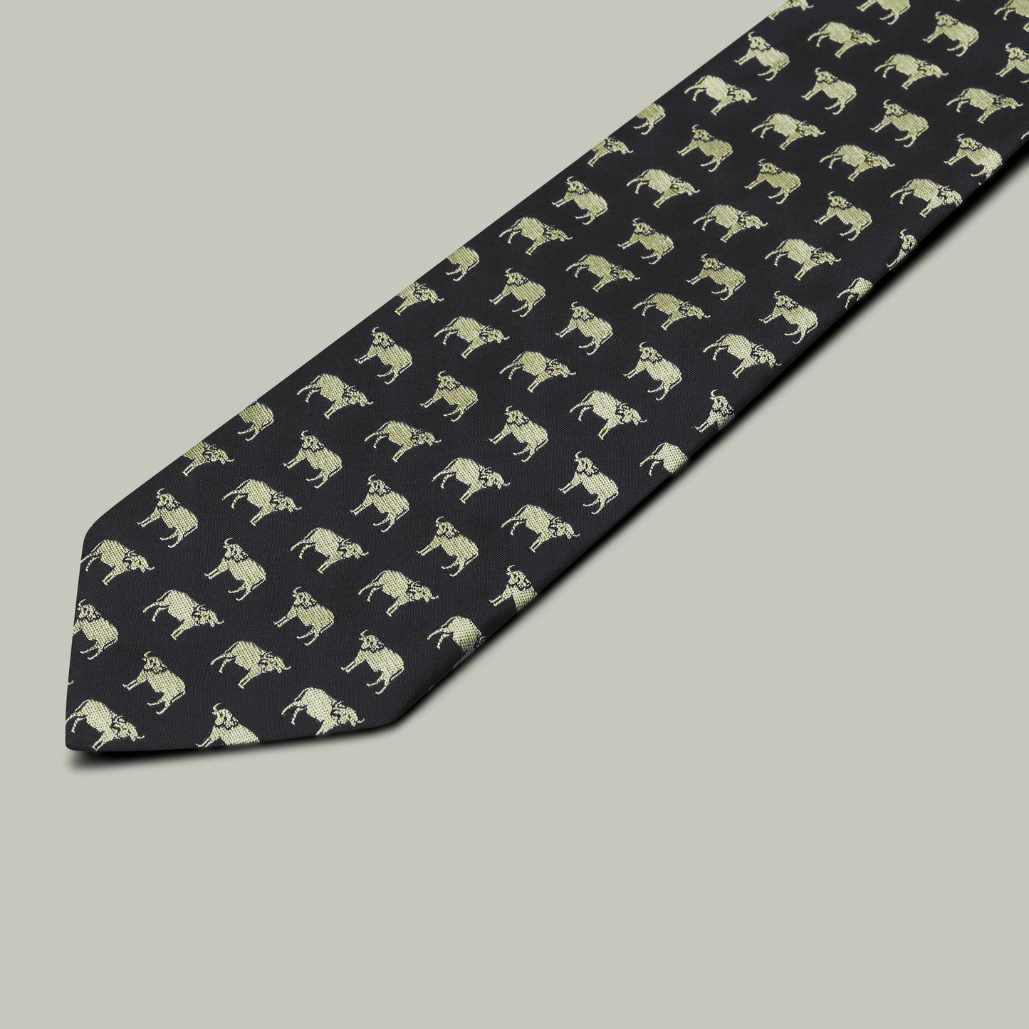 Harrow Silk Woven Tie - Buffalo [INDIGO]