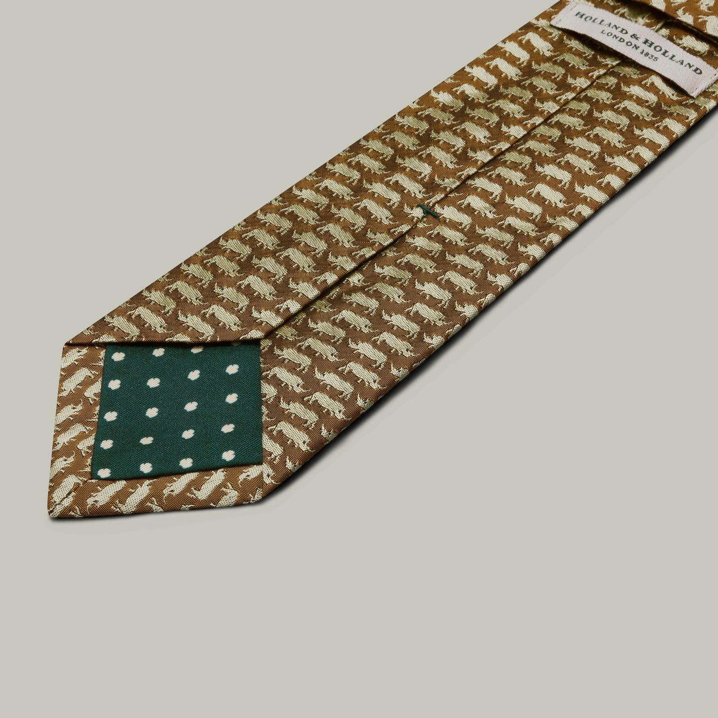 Harrow Silk Woven Tie - Rhino [GOLD]