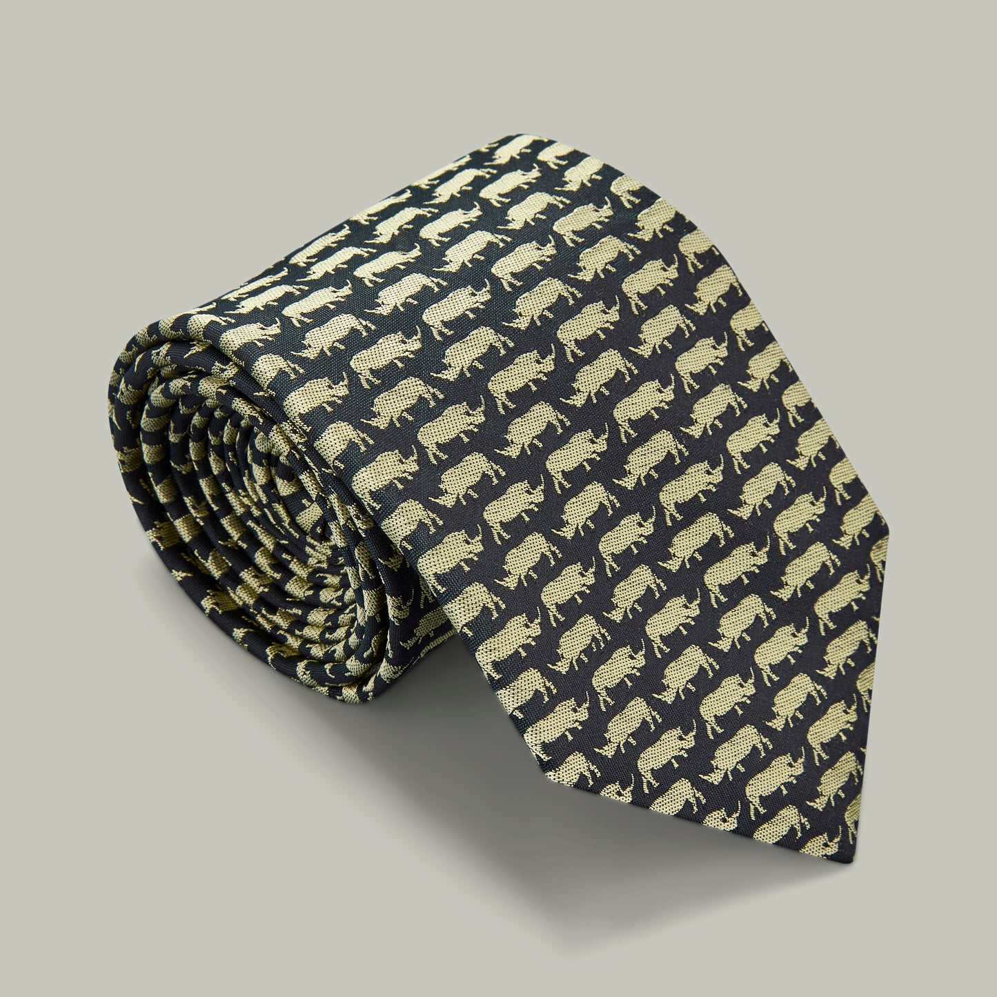 Harrow Silk Woven Tie - Rhino [INDIGO]