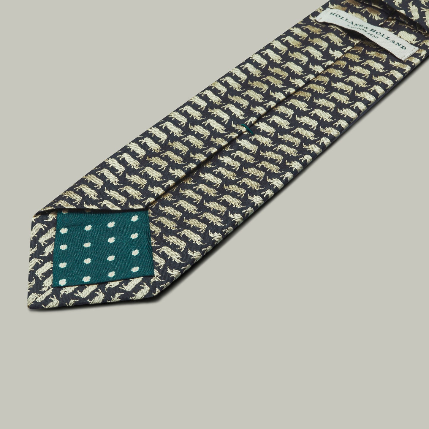 Harrow Silk Woven Tie - Rhino [INDIGO]