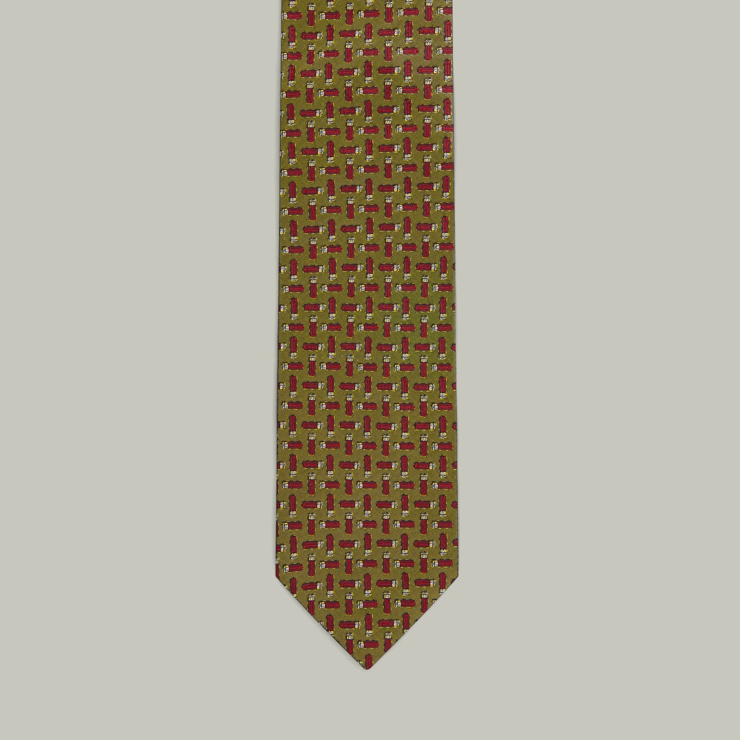 Harrow random cartridge woven silk tie [GOLD]