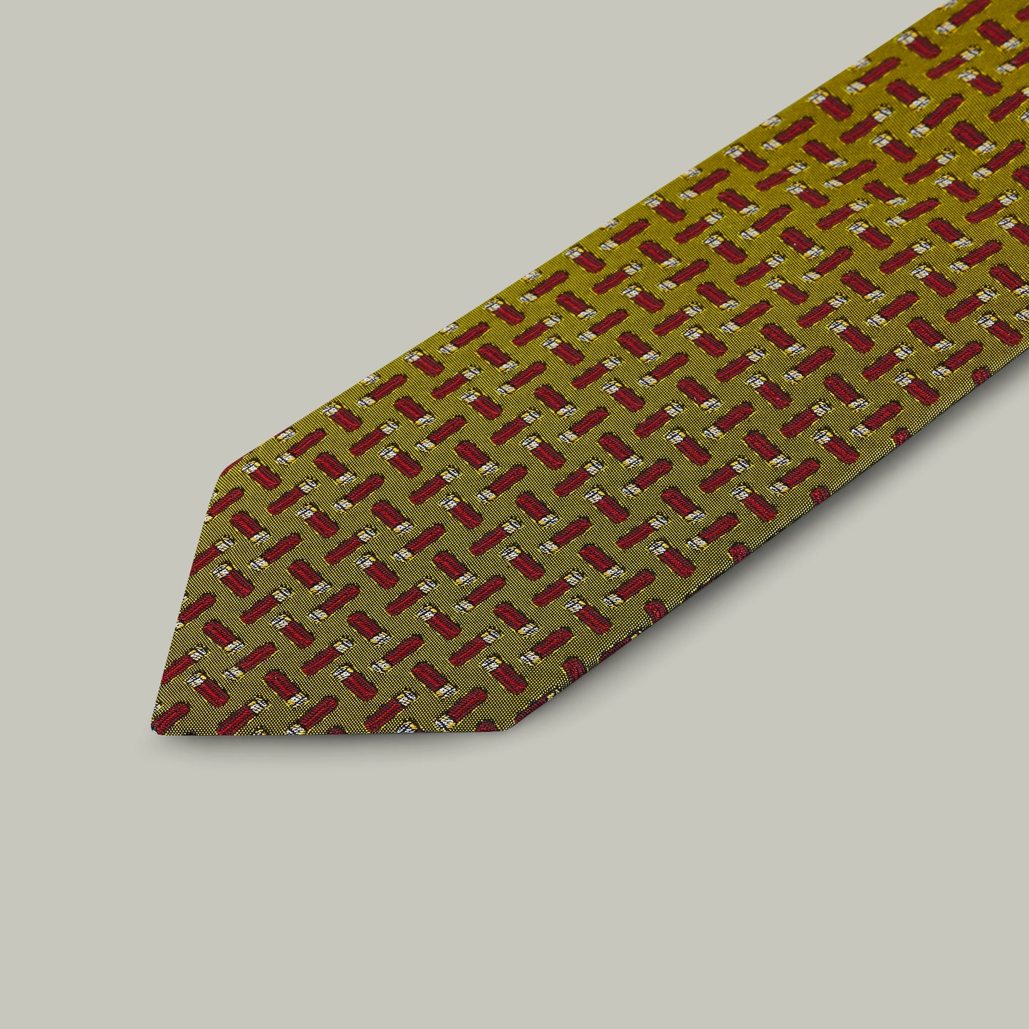 Harrow random cartridge woven silk tie [GOLD]