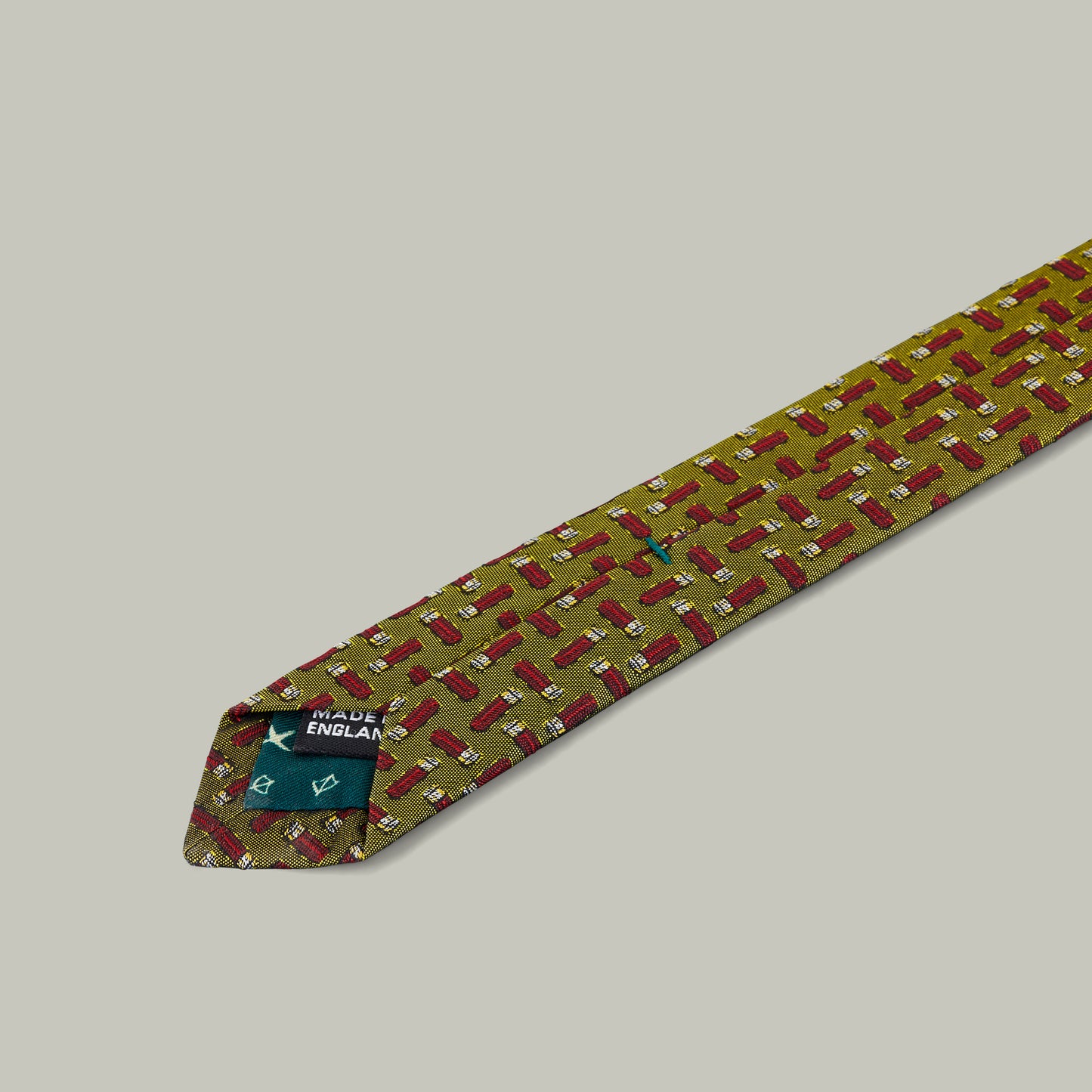 Harrow random cartridge woven silk tie [GOLD]