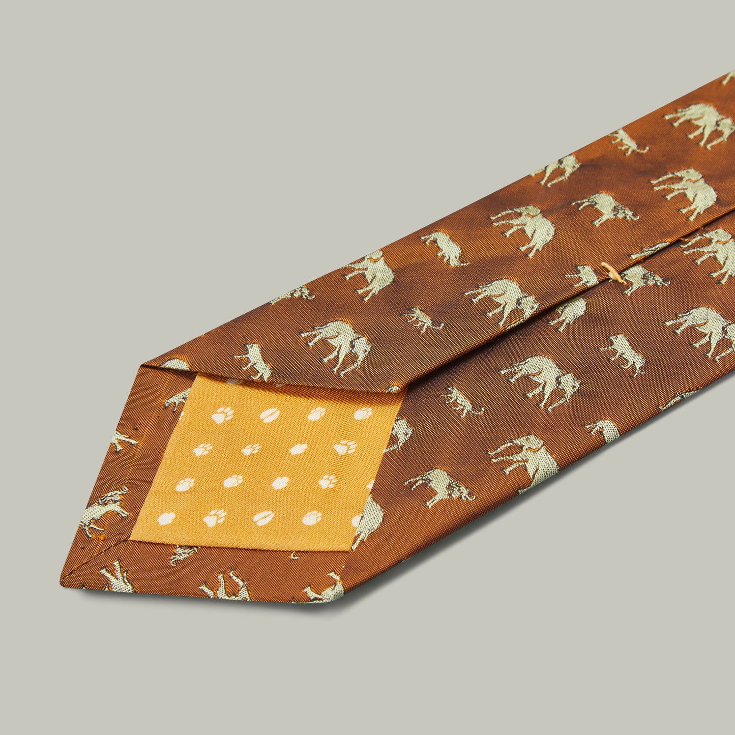 Harrow Big Five Woven Silk Tie [SAHARA]