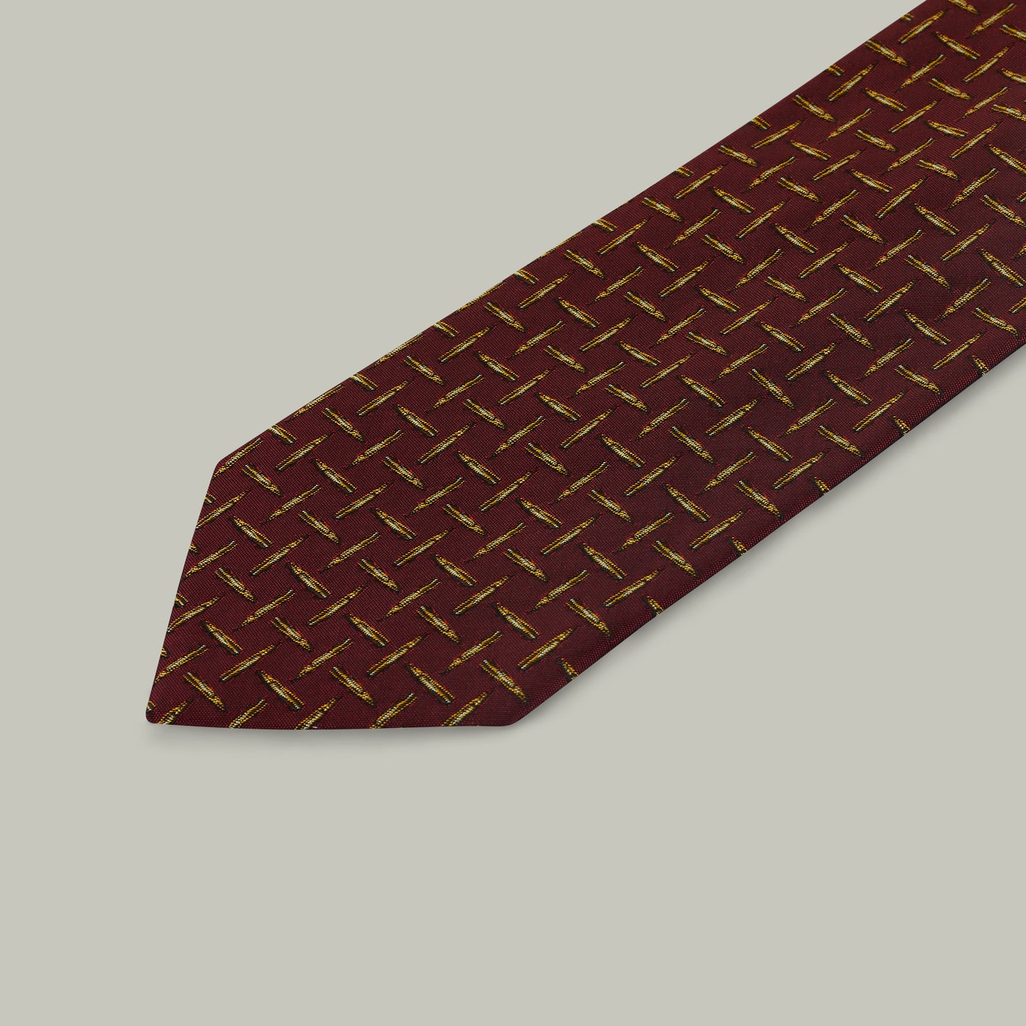 Harrow random bullet woven silk tie [BERRY]