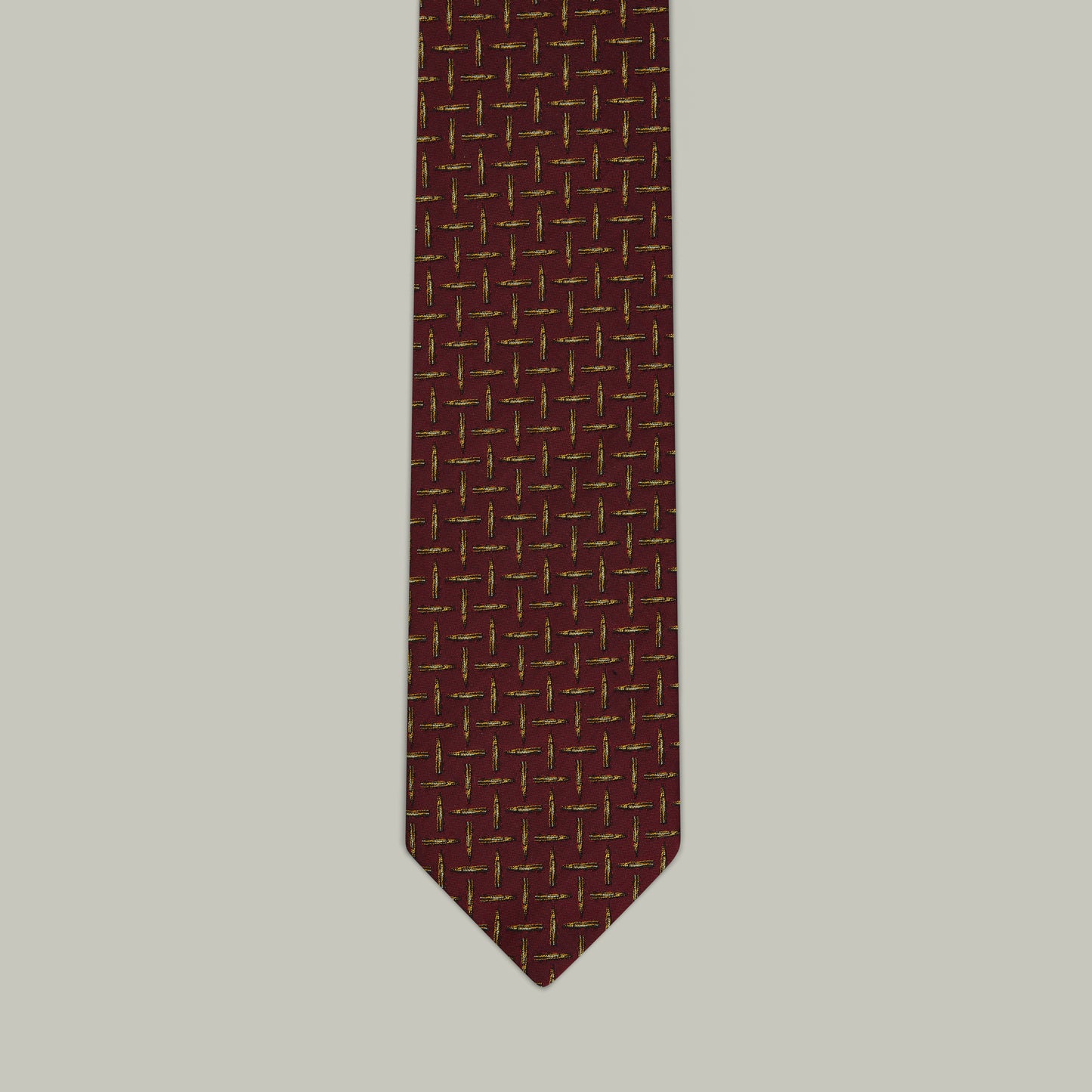 Harrow random bullet woven silk tie [BERRY]