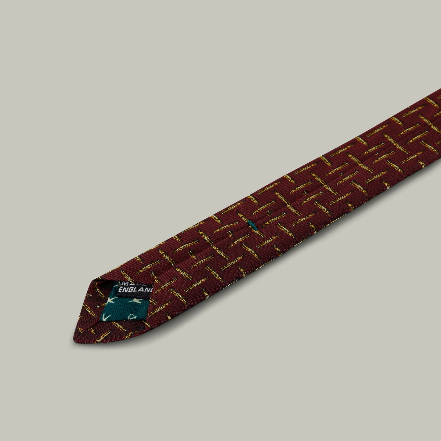 Harrow random bullet woven silk tie [BERRY]
