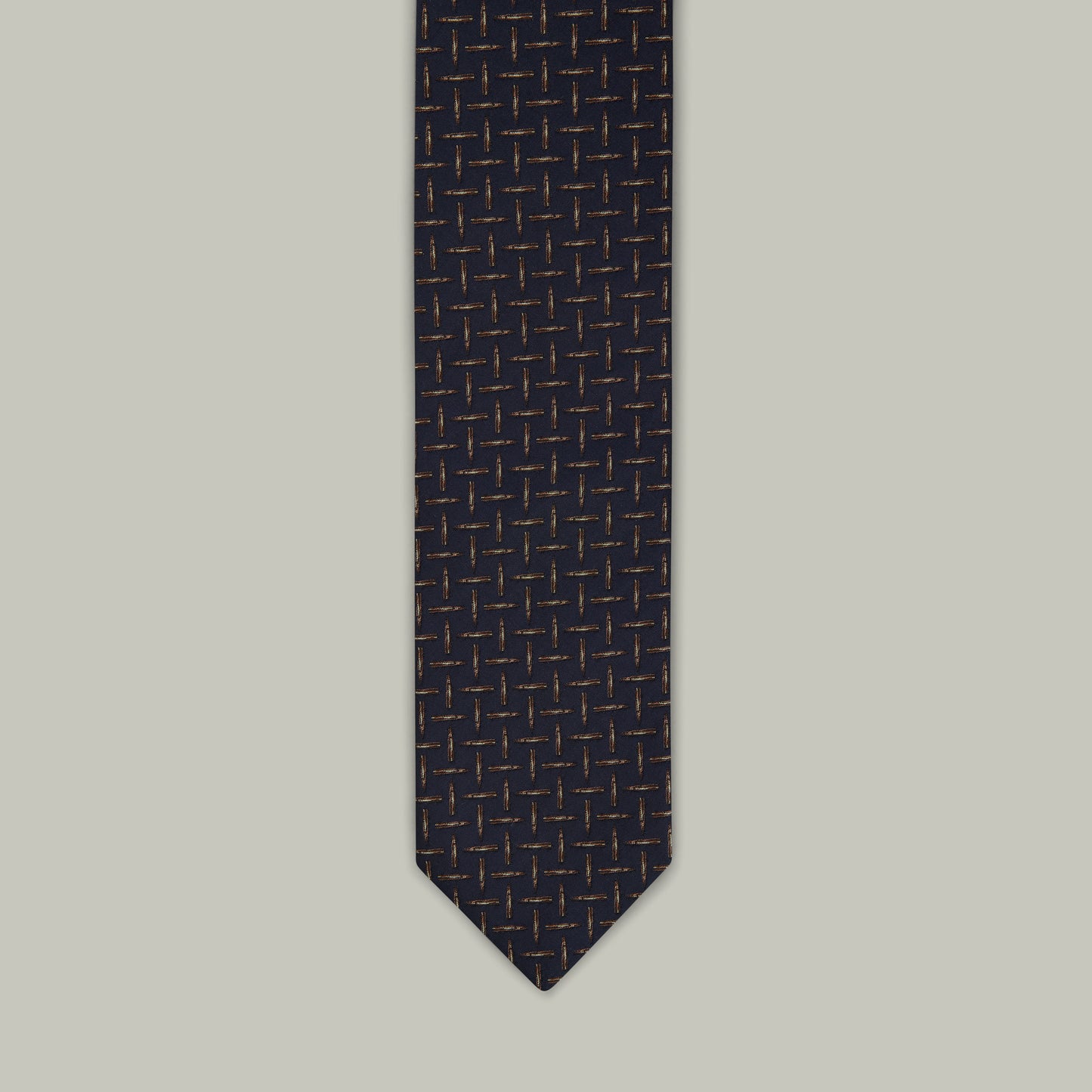Harrow random bullet woven silk tie [INDIGO]