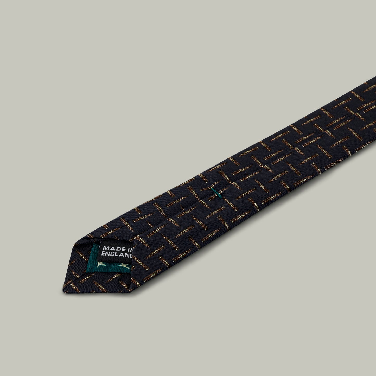 Harrow random bullet woven silk tie [INDIGO]