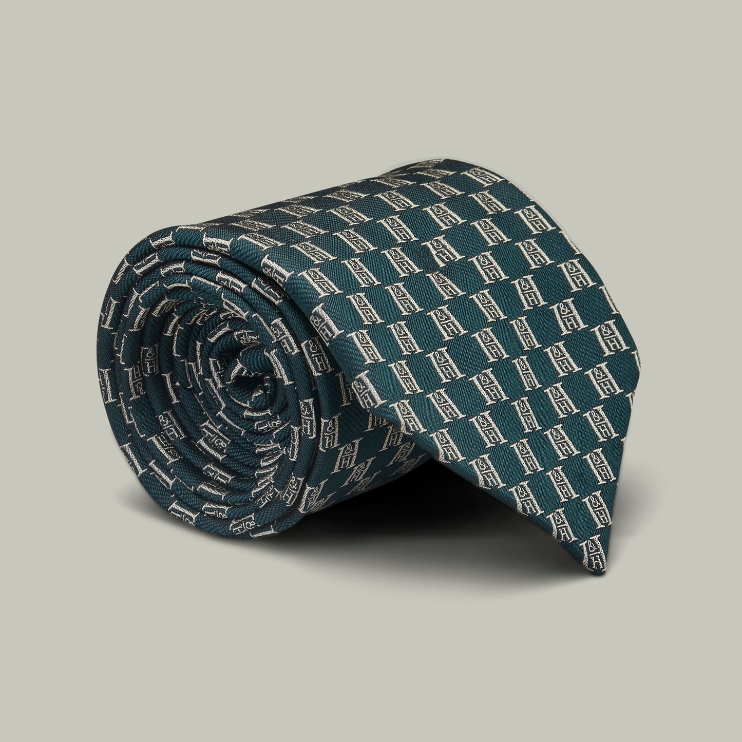 H&H Monogram Silk Tie [H&H GREEN]
