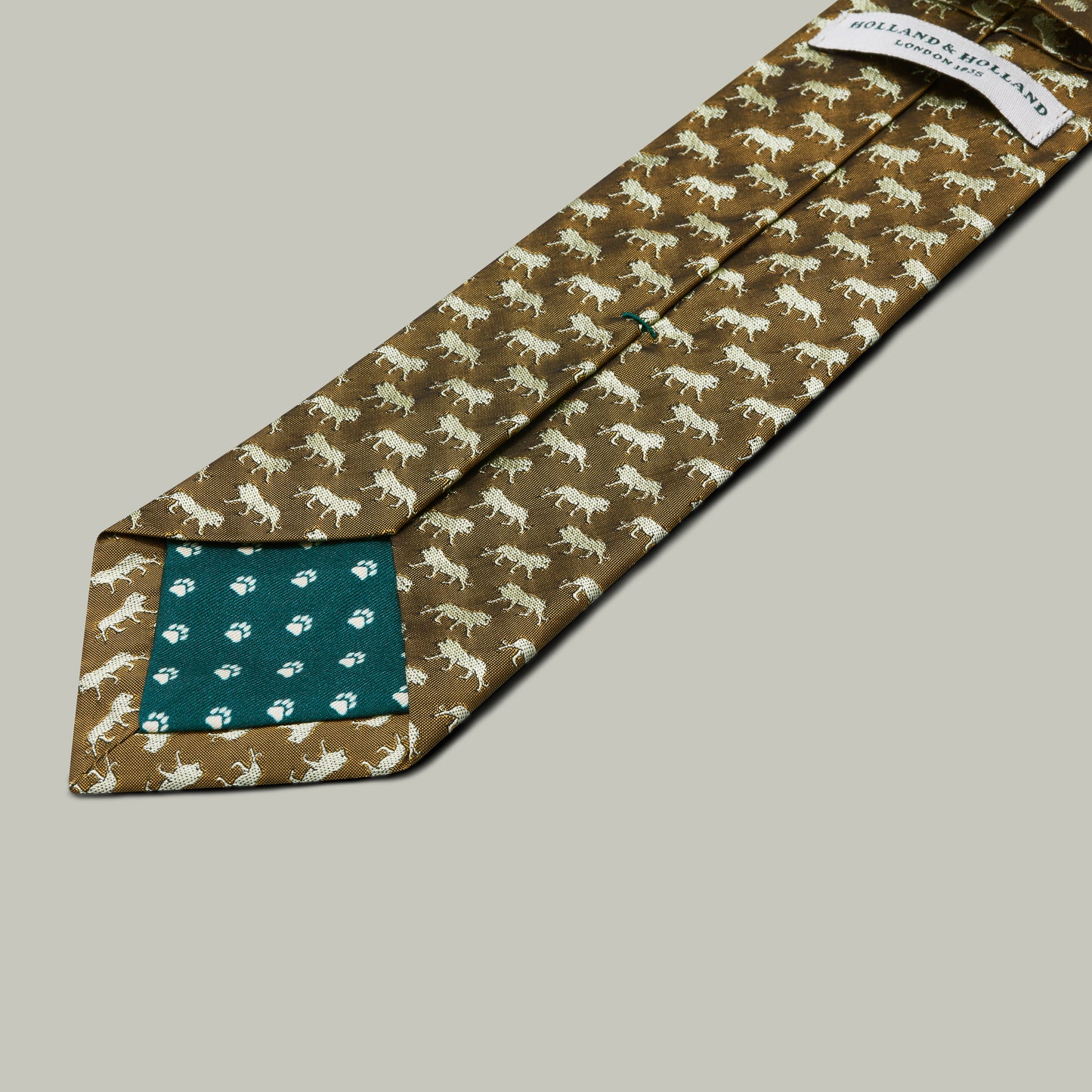 Harrow Silk Woven Tie - Lion [GOLD]