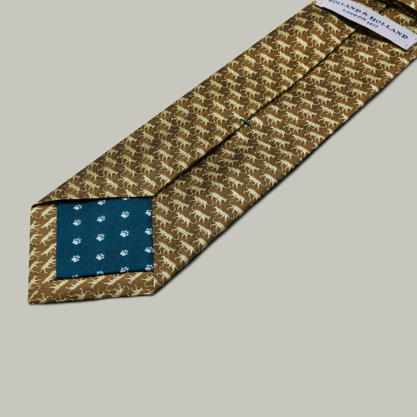 Harrow Silk Woven Tie - Leopard [GOLD]
