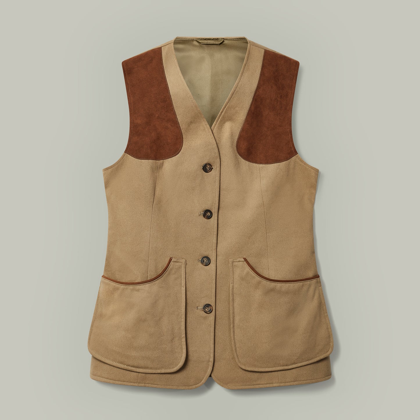 Northwood Ladies Brushed Cotton Shooting Vest [DUNE]