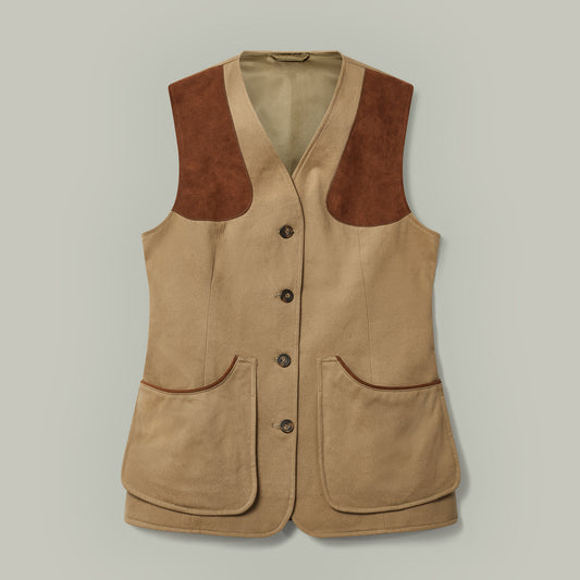 Northwood Ladies Brushed Cotton Shooting Vest [DUNE]