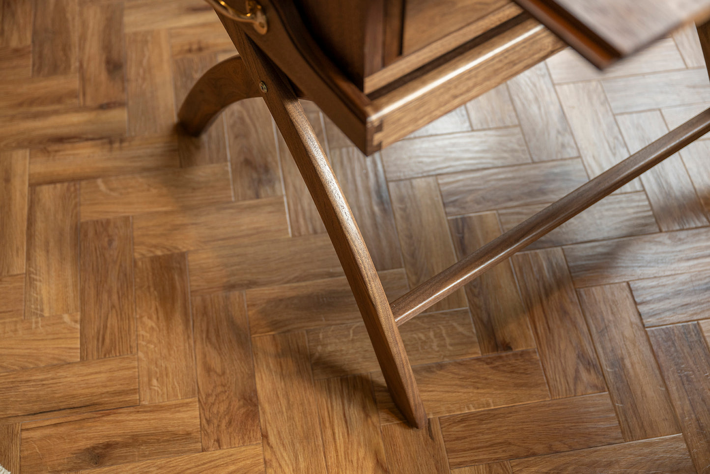 Campaign Walnut Tray On Legs