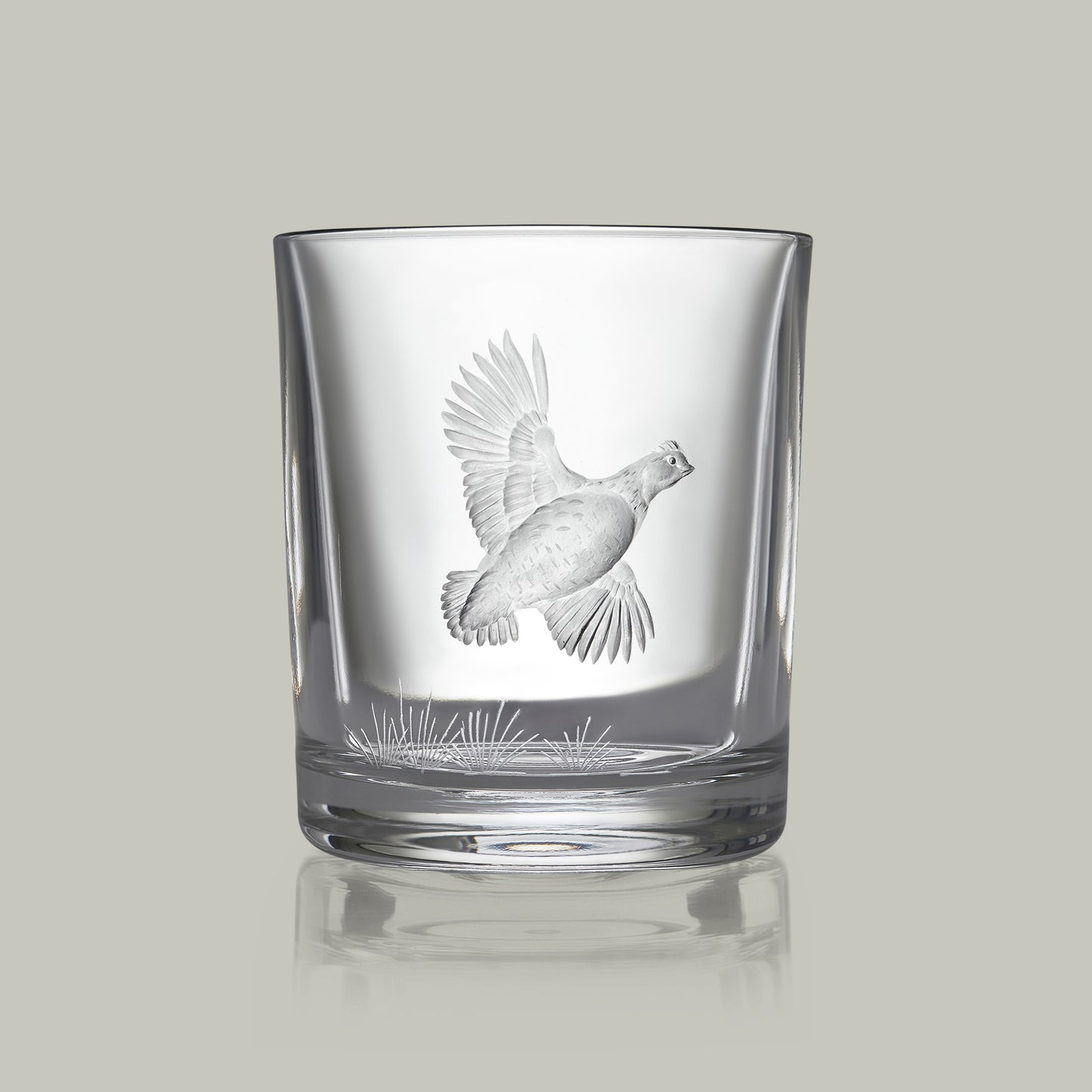 American Game Bird Crystal Tumbler [BOB WHITE]