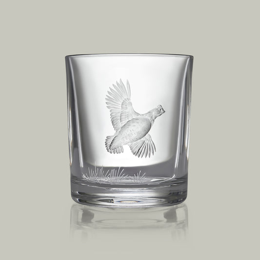 American Game Bird Crystal Tumbler [BOB WHITE]