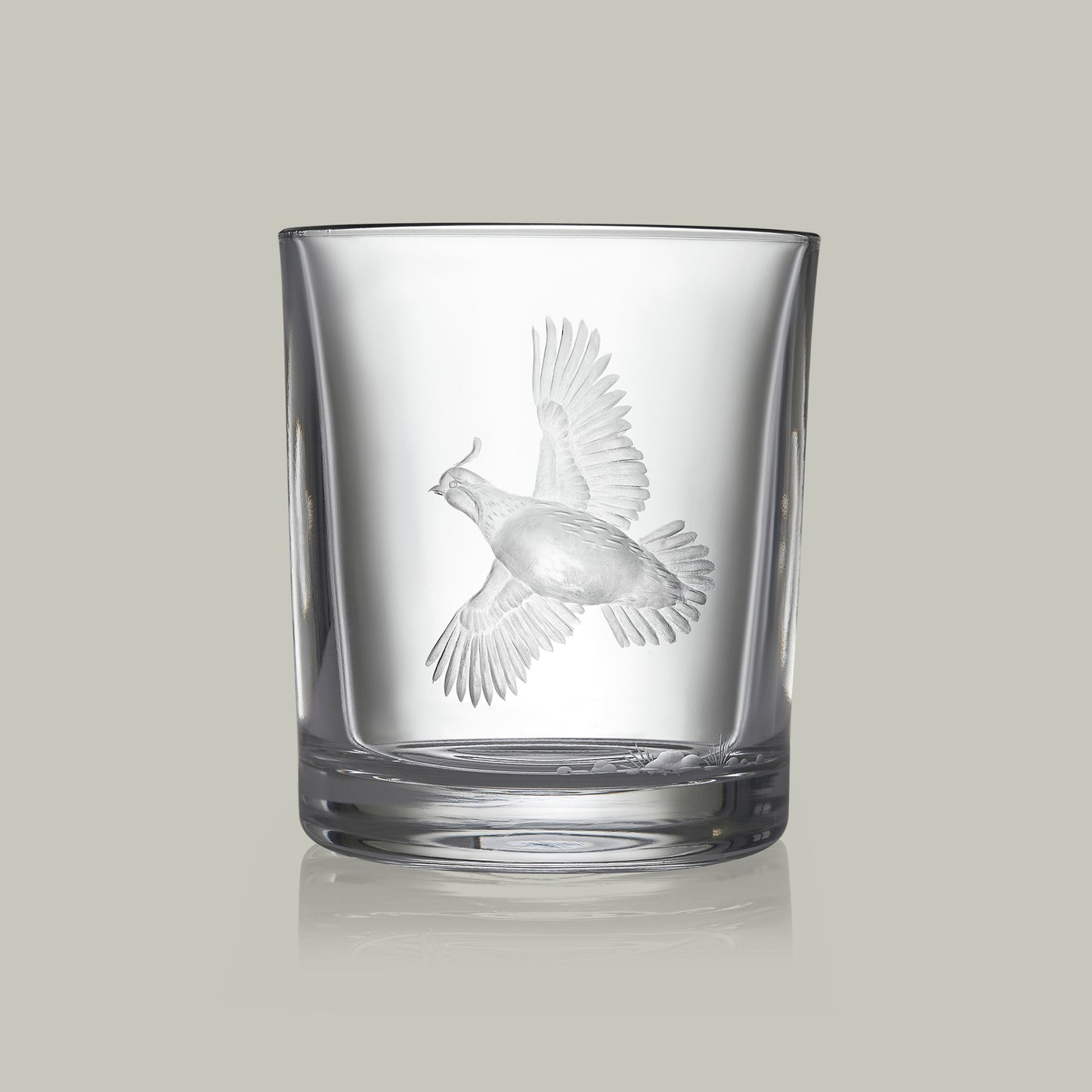 American Game Bird Crystal Tumbler [GAMBEL QUAIL]