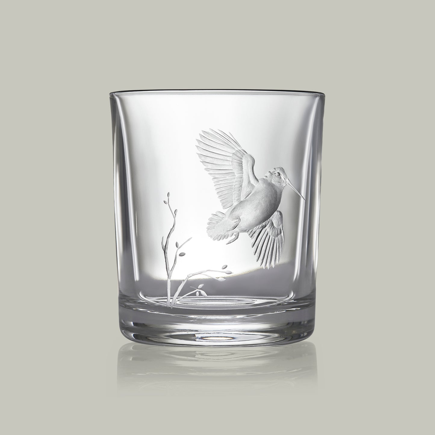 American Game Bird Crystal Tumbler [WOODCOCK]